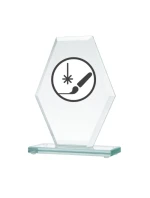 Gravírovaná skleněná trofej + malířská výplň