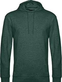 B&C #Hoodie Pánská mikina s kapucí 01.U03W heather dark green