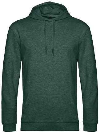 B&C #Hoodie Pánská mikina s kapucí 01.U03W heather dark green