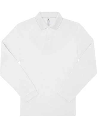 B&C My Polo 180 LSL Piqué polo s dlouhým rukávem 01.U425 white B&C My Polo 180 LSL Piqué polo s dlouhým rukávem 01.U425 white