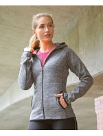 Spiro S 245F Dámská mikrofleecová mikina s kapucí 29.245F grey/black