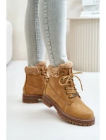 Zateplené dámské boty Big Star OO274A285 Camel