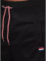 Pánské černé teplákové šortky FashionStreet SX2206 Pánské černé teplákové šortky FashionStreet SX2206