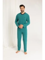 Pánské dlouhé froté pyžamo Regina 489 M-XL