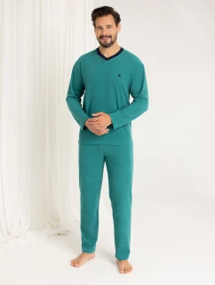 Pánské dlouhé froté pyžamo Regina 489 M-XL