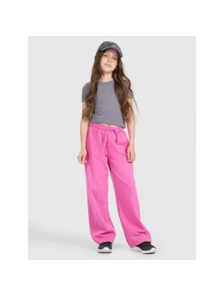 Dívčí tepláky s širokými nohavicemi 4F 4FJRAW25TTROF1601-54S