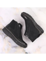 Pohodlné zateplené boty na zip Rieker W RKR555