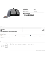 Daiber MB 6244 6 panelová síťovaná kšiltovka 03.6244 brown melange/black Daiber MB 6244 6 panelová síťovaná kšiltovka 03.6244 brown melange/black