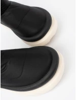 Originální dámské  sněhule černé platforma