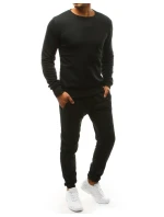 FashionStreet černá pánská tepláková souprava AX0377
