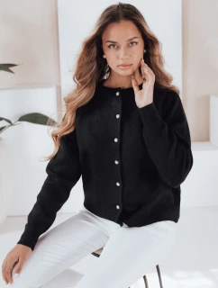 Dámský svetr na zip SELINA černý FashionStreet MY2512