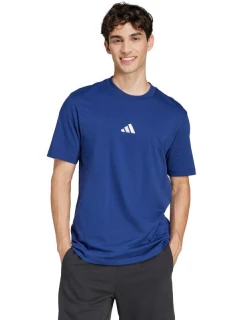 Pánské tričko adidas Essentials Small Logo Single Jersey modré JF1093 pánské