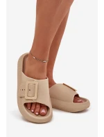 Dámské Pěnové Pantofle S Přezkou Vinceza 75207 Béžové