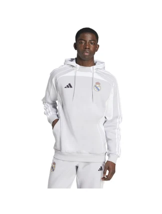 Pánská mikina Real Madrid JN3071 Světle šedá s bílou - Adidas Pánská mikina Real Madrid JN3071 Světle šedá s bílou - Adidas