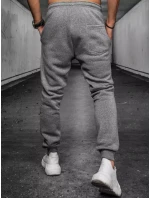 Světle šedé pánské kalhoty FashionStreet UX3890 Světle šedé pánské kalhoty FashionStreet UX3890