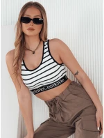 Dámský pruhovaný top SUNSEL white FashionStreet RY2417