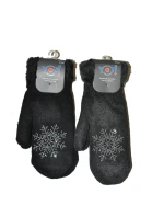 YOCLUB RED-0101K dámské rukavice - flitry