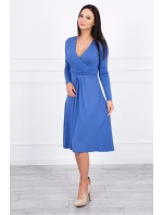 Šaty s výřezem pod prsy z džínoviny Šaty s výřezem pod prsy z džínoviny