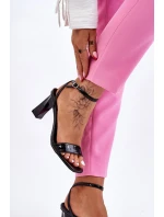 patentované sandály na podpatku Černe Owen patentované sandály na podpatku Černe Owen