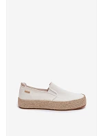 Dámské espadrilky na platformě Big Star TT274090 Ecru