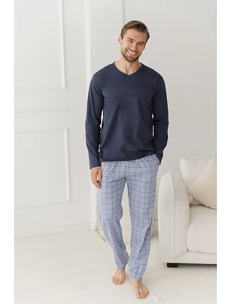 Pyžamo Taro 3669 Dorian, dlouhé rukávy, 3XL–4XL, Z26 Pyžamo Taro 3669 Dorian, dlouhé rukávy, 3XL–4XL, Z26