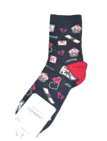 Dámské ponožky Steven art.136 Srdce