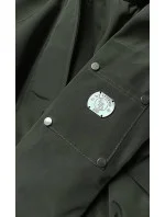 Dámská bunda parka v army barvě s kožešinovou podšívkou (m-21506) Dámská bunda parka v army barvě s kožešinovou podšívkou (m-21506)