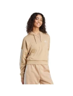 Dámská mikina s kapucí Essentials French Terry Quarter Zip beige JX7676
