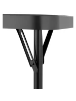 STOLEK PRO CATERING KOMPAKTNÍ STOLEK 86,5x86,5x71 cm a 4 SEDÁTKA ČERNÝ