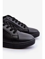 Nízké pánské tenisky z ekologické kůže Big Star NN174284 černé