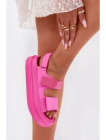 Dámské Sandály Na Platformě S Popruhy Fuchsie Nitepira