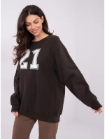 WT BL mikina A1063.64 tmavě hnědá WT BL mikina A1063.64 tmavě hnědá