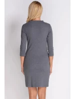 Dámské šaty SU-1133 šedé - Avaro Dámské šaty SU-1133 šedé - Avaro
