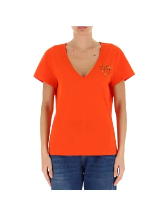 Tričko Love Birds W 100372A0MA růžové - Pinko Tričko Love Birds W 100372A0MA růžové - Pinko