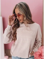 Dámská oversize mikina KALISTYLE v pudrově růžové barvě FashionStreet BY1364