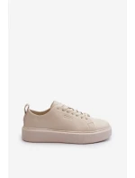 Lehké dámské tenisky Big Star NN274321 Memory Foam System Beige