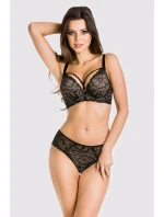 Dámská podprsenka JULIA PUSH 19167 černo/béžová - Mediolano Dámská podprsenka JULIA PUSH 19167 černo/béžová - Mediolano