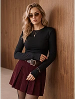 Dámská blůza s dlouhým rukávem, černá, FashionStreet RY2940 Dámská blůza s dlouhým rukávem, černá, FashionStreet RY2940
