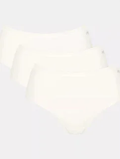 Dámské kalhotky GO Daily Cotton Midi 3P - WHITE - bílé 00GZ - SLOGGI