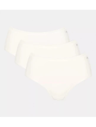 Dámské kalhotky GO Daily Cotton Midi 3P - WHITE - bílé 00GZ - SLOGGI