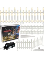 DEKORATIVNÍ LED PŘEKÁŽKY 8KS TEPLÁ BÍLÁ