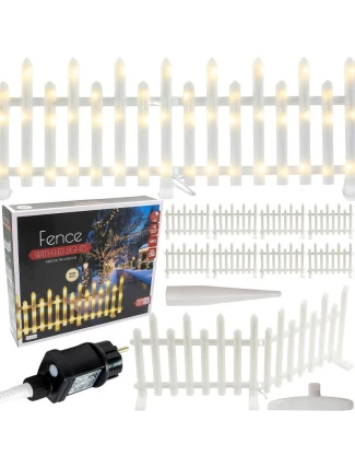 DEKORATIVNÍ LED PŘEKÁŽKY 8KS TEPLÁ BÍLÁ