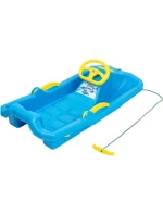 ADAŚ PLASTOVÁ PÁSKA S BRZDOU A ŘÍDICÍM PRVKEM 84x43x25CM MODRÁ