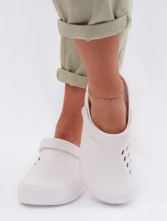 Dámské pantofle z pěny Big Star TT274A081 Bílé