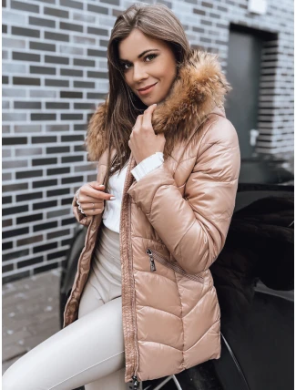 Dámská zimní bunda EMBRACE camel FashionStreet TY3995