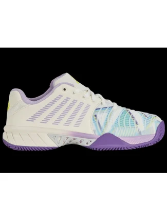 Dámská sportovní obuv K-Swiss Express Light 3 Padel tenisky white/purple (98900-182-M)
