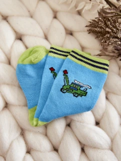 Dětské bavlněné ponožky se vzory 5-balení vícebarevné