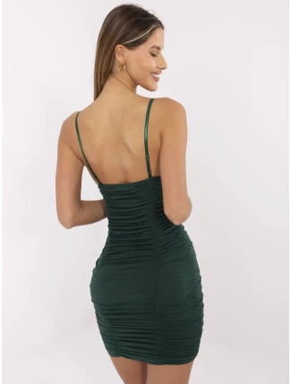 Šaty DHJ SK 13925.11P tmavě zelená