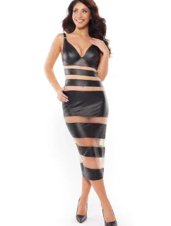 Šaty V-10879 černé - Axami