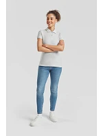 Fruit of the Loom Lady-Fit 65/35 Polo Dámské piqué polo 16.3212 heather grey Fruit of the Loom Lady-Fit 65/35 Polo Dámské piqué polo 16.3212 heather grey